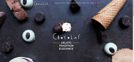 Ejemplo de web Chocolat