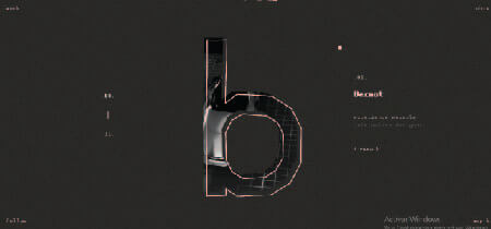 Homepage of the animated website "Nico Cherubin"