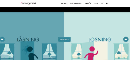 Screenshot of the animated website "Imanagement"