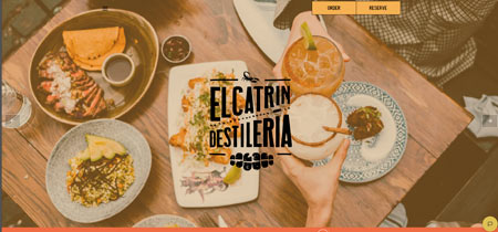 Ejemplo de web de restaurante mexicano, Catrin